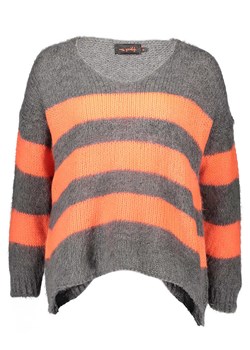 miss goodlife Sweter "Stripes" w kolorze szaro-pomarańczowym ze sklepu Limango Polska w kategorii Swetry damskie - zdjęcie 188493704