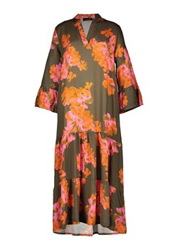 miss goodlife Sukienka "Flowers" w kolorze pomarańczowo-ciemnobrązowym ze sklepu Limango Polska w kategorii Sukienki - zdjęcie 188493871