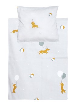 roommate Komplet pościeli "Magic dogs" w kolorze szarym dla lalek ze sklepu Limango Polska w kategorii Pościel dziecięca - zdjęcie 188494020