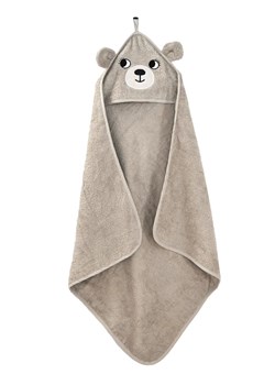 roommate Ręcznik "Bear" w kolorze szarym z kapturem - 75 x 75 cm ze sklepu Limango Polska w kategorii Ręczniki dla dzieci - zdjęcie 188494061