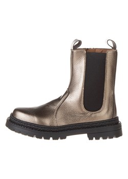 lamino Skórzane sztyblety w kolorze złotym ze sklepu Limango Polska w kategorii Buty zimowe dziecięce - zdjęcie 188495463