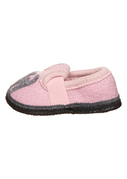 lamino Kapcie "Cat" w kolorze szaro-jasnoróżowym ze sklepu Limango Polska w kategorii Kapcie dziecięce - zdjęcie 188495932
