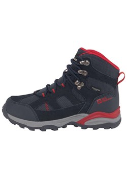 Jack Wolfskin Skórzane buty trekkingowe "Trail Hiker Texapore Mid" w kolorze granatowym ze sklepu Limango Polska w kategorii Buty trekkingowe dziecięce - zdjęcie 188499382