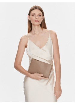 PINKO Torebka Flat Classic AI 23-24 PCPL 100455 A0F1 Beżowy ze sklepu MODIVO w kategorii Kopertówki - zdjęcie 188500583