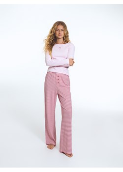 Reserved - Dwuczęściowa piżama - pastelowy róż ze sklepu Reserved w kategorii Piżamy damskie - zdjęcie 188501092