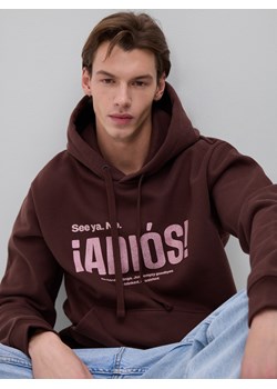 Reserved - Bluza z nadrukiem - bordowy ze sklepu Reserved w kategorii Bluzy męskie - zdjęcie 188501311