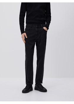 Reserved - Jeansy carrot z efektem sprania - czarny ze sklepu Reserved w kategorii Jeansy męskie - zdjęcie 188501322