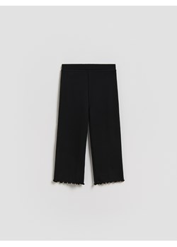 Reserved - Prążkowane spodnie - czarny ze sklepu Reserved w kategorii Spodnie dziewczęce - zdjęcie 188501462