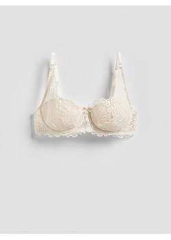 Reserved - Koronkowy biustonosz - złamana biel ze sklepu Reserved w kategorii Biustonosze - zdjęcie 188502551