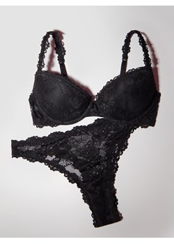 Reserved - Koronkowe majtki typu stringi - czarny ze sklepu Reserved w kategorii Majtki damskie - zdjęcie 188502630