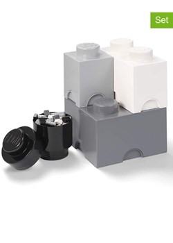 LEGO 4-częściowy zestaw kolorowych pojemników "Brick" ze sklepu Limango Polska w kategorii Pojemniki kuchenne - zdjęcie 188503033