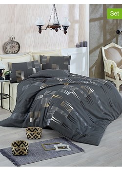 Colorful Cotton Komplet pościeli "Trace" w kolorze antracytowym ze sklepu Limango Polska w kategorii Pościele - zdjęcie 188503074