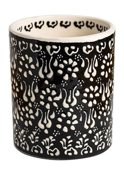 Ottoman Kubek łazienkowy "Night" w kolorze czarnym - wys. 9,5 x Ø 8 cm ze sklepu Limango Polska w kategorii Dozowniki do mydła - zdjęcie 188503101