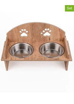 Paws&amp;Whiskers 3-częściowy zestaw w kolorze jasnobrązowym - 21 x 37 cm ze sklepu Limango Polska w kategorii Dla zwierząt - zdjęcie 188503341