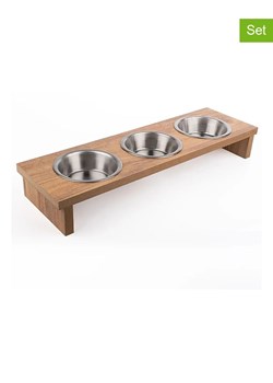 Paws&amp;Whiskers 4-częściowy zestaw w kolorze jasnobrązowym - 58 x 18 x 21 cm ze sklepu Limango Polska w kategorii Dla zwierząt - zdjęcie 188503351