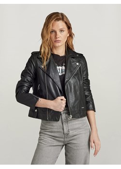 G-Star Kurtka skórzana w kolorze czarnym ze sklepu Limango Polska w kategorii Kurtki damskie - zdjęcie 188503491
