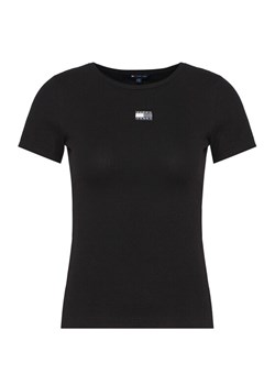 Tommy Jeans T-Shirt DW0DW17881 Czarny Slim Fit ze sklepu MODIVO w kategorii Bluzki damskie - zdjęcie 188503992