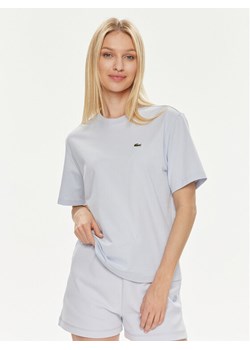 Lacoste T-Shirt TF7215 Błękitny Loose Fit ze sklepu MODIVO w kategorii Bluzki damskie - zdjęcie 188504072