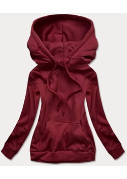 Damska bluza dresowa bordowa (W02-21) ze sklepu goodlookin.pl w kategorii Bluzy damskie - zdjęcie 188504470