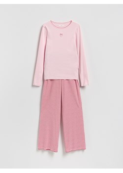 Reserved - Dwuczęściowa piżama - pastelowy róż ze sklepu Reserved w kategorii Piżamy damskie - zdjęcie 188504532