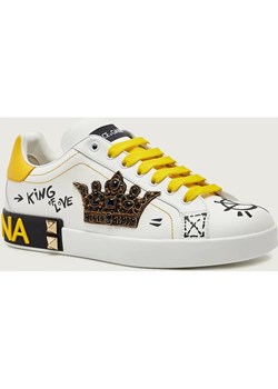 Dolce & Gabbana Skórzane sneakersy ze sklepu Gomez Fashion Store w kategorii Buty sportowe męskie - zdjęcie 188505702