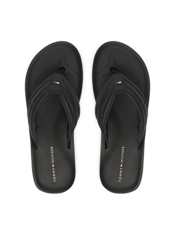 Japonki Tommy Hilfiger Hilfiger Padded Beach Sandal FM0FM05801 Czarny ze sklepu eobuwie.pl w kategorii Klapki męskie - zdjęcie 188505772