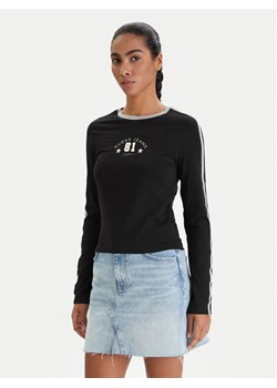 Guess Jeans Bluzka W6RI17 J1314 Czarny Regular Fit ze sklepu MODIVO w kategorii Bluzki damskie - zdjęcie 188506163