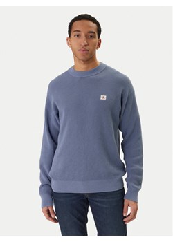 Calvin Klein Jeans Sweter LV04RD313G Niebieski Regular Fit ze sklepu MODIVO w kategorii Swetry męskie - zdjęcie 188506171