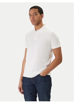 Calvin Klein Jeans Polo Classic Monogram LV04RD255G Biały Regular Fit ze sklepu MODIVO w kategorii T-shirty męskie - zdjęcie 188506181