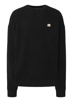 Calvin Klein Jeans Sweter LV04RD313G Czarny Regular Fit ze sklepu MODIVO w kategorii Swetry męskie - zdjęcie 188506221