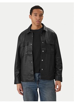 Calvin Klein Jeans Kurtka z imitacji skóry LV04RE404G Czarny Regular Fit ze sklepu MODIVO w kategorii Kurtki męskie - zdjęcie 188506232