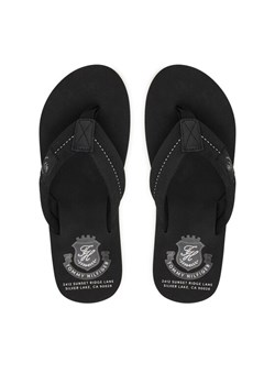 Tommy Hilfiger Japonki Patch Hilfiger Beach Sandal FM0FM05804 Czarny ze sklepu MODIVO w kategorii Klapki męskie - zdjęcie 188506254