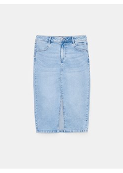 Mohito - Jeansowa spódnica midi - niebieski ze sklepu Mohito w kategorii Spódnice - zdjęcie 188506811