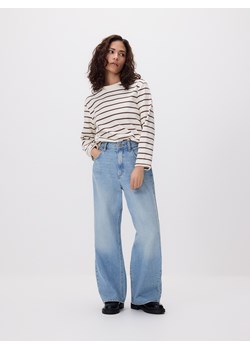 Reserved - Jeansy wide leg z krótszą nogawką - niebieski ze sklepu Reserved w kategorii Jeansy damskie - zdjęcie 188506990