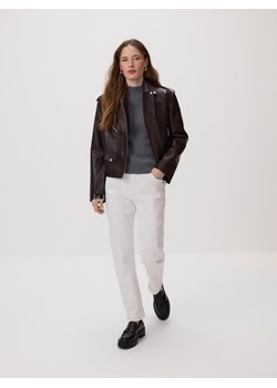 Reserved - Jeansy boyfriend slim - biały ze sklepu Reserved w kategorii Jeansy damskie - zdjęcie 188507020