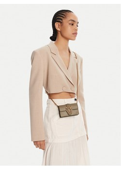 Torebka Pinko Love One Micro C . AI 24-25 PCPL 100064 A0F1 Szary ze sklepu eobuwie.pl w kategorii Kopertówki - zdjęcie 188507134