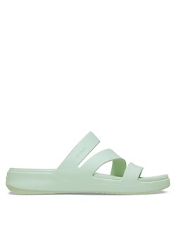Klapki Crocs Getaway Strappy 209587 Zielony ze sklepu eobuwie.pl w kategorii Klapki damskie - zdjęcie 188510071
