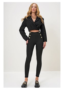 Trend Alaçatı Stili Legginsy w kolorze czarnym ze sklepu Limango Polska w kategorii Spodnie damskie - zdjęcie 188510304