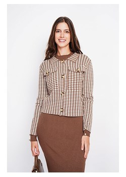 ASSUILI Blezer w kolorze jasnobrązowo-białym ze sklepu Limango Polska w kategorii Marynarki damskie - zdjęcie 188510331