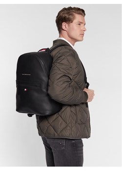 Tommy Hilfiger Plecak Essential Pu Backpack AM0AM09503 Czarny ze sklepu MODIVO w kategorii Plecaki - zdjęcie 188510473