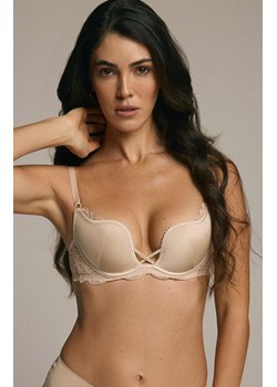 Esotiq gładki biustonosz push-up Claudia basic 35431-80X, Kolor beżowy, Rozmiar 65C, Esotiq ze sklepu Primodo w kategorii Biustonosze - zdjęcie 188510652