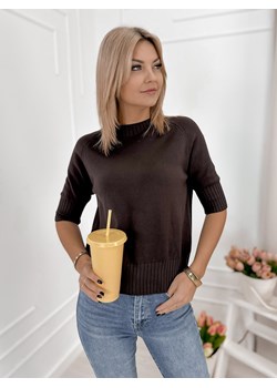 sweter mores ciemnobrązowy one size ze sklepu UBRA w kategorii Swetry damskie - zdjęcie 188510922