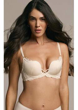 Esotiq gładki biustonosz push-up Claudia basic 35431-02X, Kolor ecru, Rozmiar 65C, Esotiq ze sklepu Intymna w kategorii Biustonosze - zdjęcie 188510950