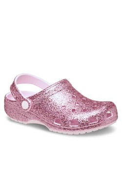 Klapki Crocs Classic Chunky Glitter Clog K 211939 Różowy ze sklepu eobuwie.pl w kategorii Klapki dziecięce - zdjęcie 188511990