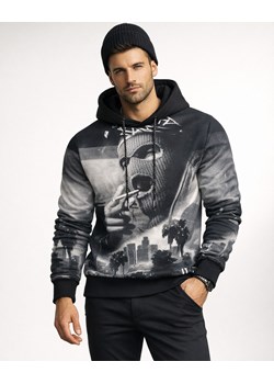 Bluza męska czarna z kapturem streetwear Recea ze sklepu Recea.pl w kategorii Bluzy męskie - zdjęcie 188512461