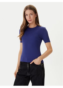 Calvin Klein T-Shirt LV044D246G Fioletowy Slim Fit ze sklepu MODIVO w kategorii Bluzki damskie - zdjęcie 188512571
