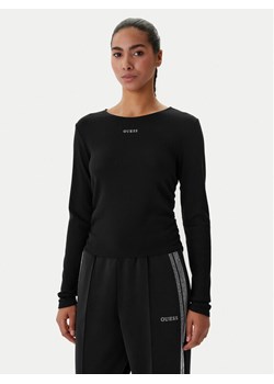 Guess Bluzka V6RP08 KD932 Czarny Slim Fit ze sklepu MODIVO w kategorii Bluzki damskie - zdjęcie 188512683