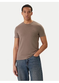 Tommy Jeans T-Shirt DM0DM20363 Beżowy Slim Fit ze sklepu MODIVO w kategorii T-shirty męskie - zdjęcie 188512863