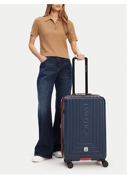 Nautica Walizka średnia CWBEO-NTC-KS-003-07-M Granatowy ze sklepu MODIVO w kategorii Walizki - zdjęcie 188512910