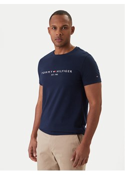 Tommy Hilfiger T-Shirt Logo MW0MW11797 Granatowy Regular Fit ze sklepu MODIVO w kategorii T-shirty męskie - zdjęcie 188512972